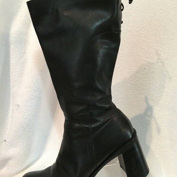 Diba USA Lake Block Heel Mid Calf Boots 10 Casual - Picture 4 of 8